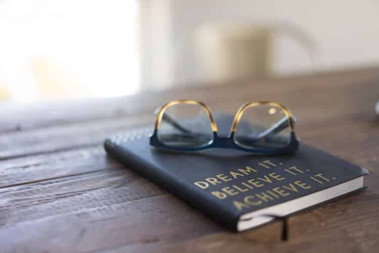 Glasses on Book
