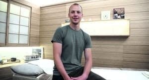 sebastian hicks at his theraphy room